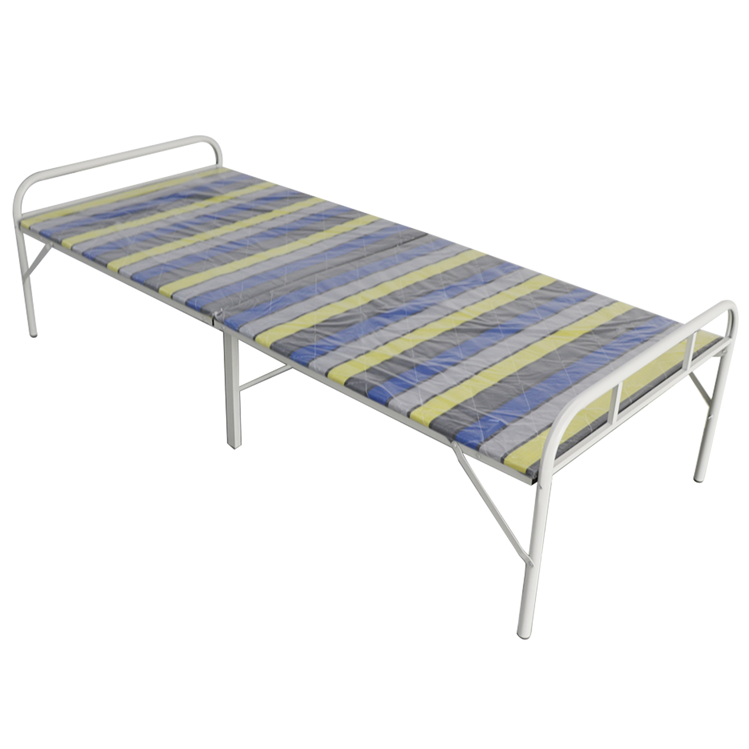 Chinese Iron Frame Fashion Folding Single Bed, Comfortable Single Bed, Folding Bed Cross border Export
