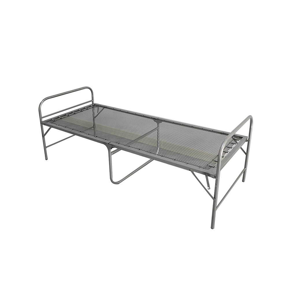 Cross border export wholesale of Chinese folding beds, metal mesh beds, and minimalist folding beds
