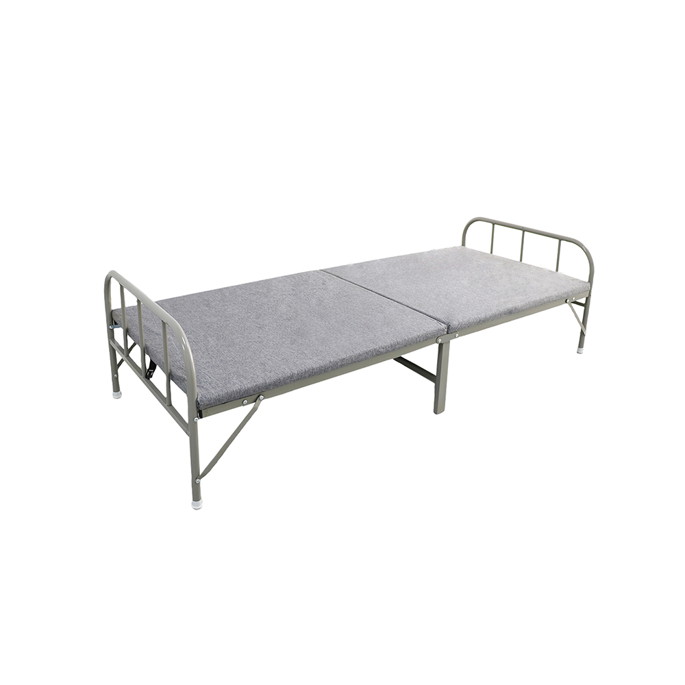 Chinese solid wood folding bed iron frame folding bed marching bed nap folding bed manufacturer factory folding bed bed export cross-border wholesale